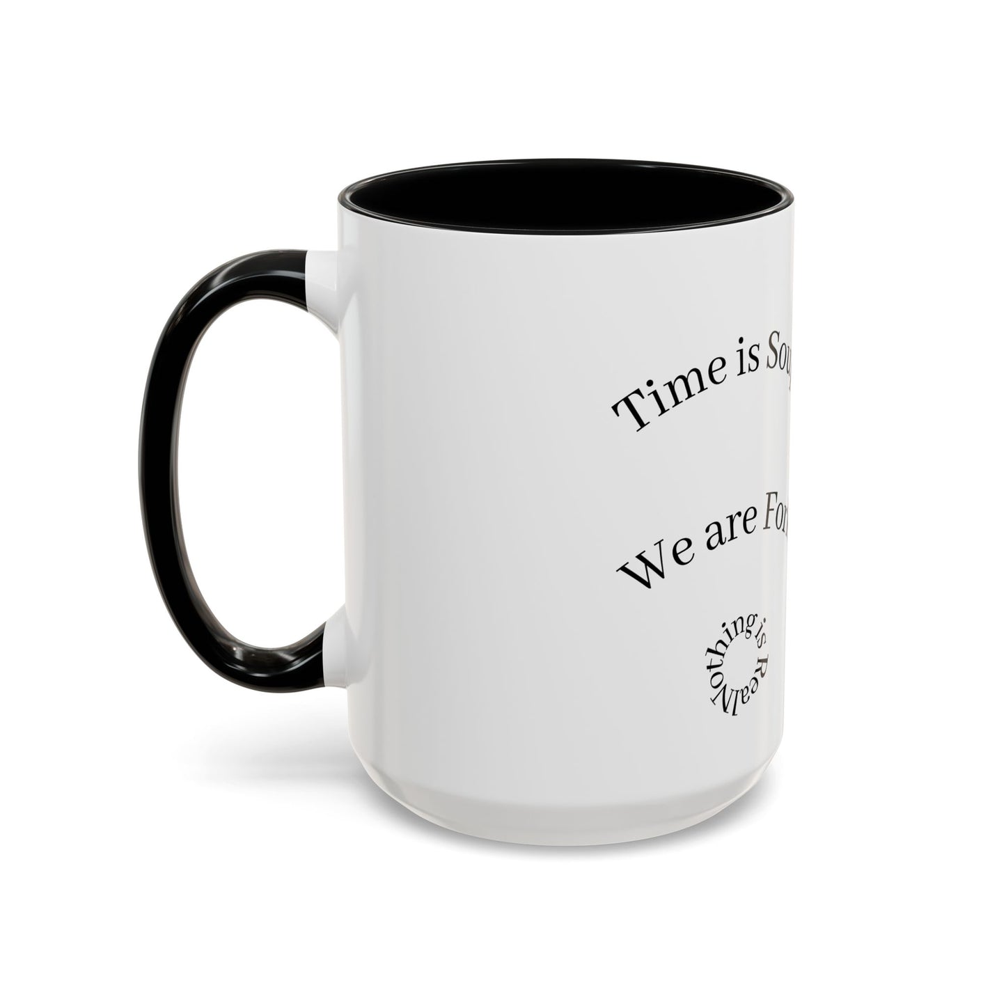 Whimsical Accent Coffee Mug - "Time is Soup" & "We are Fork" - Fun Gift for Food Lovers